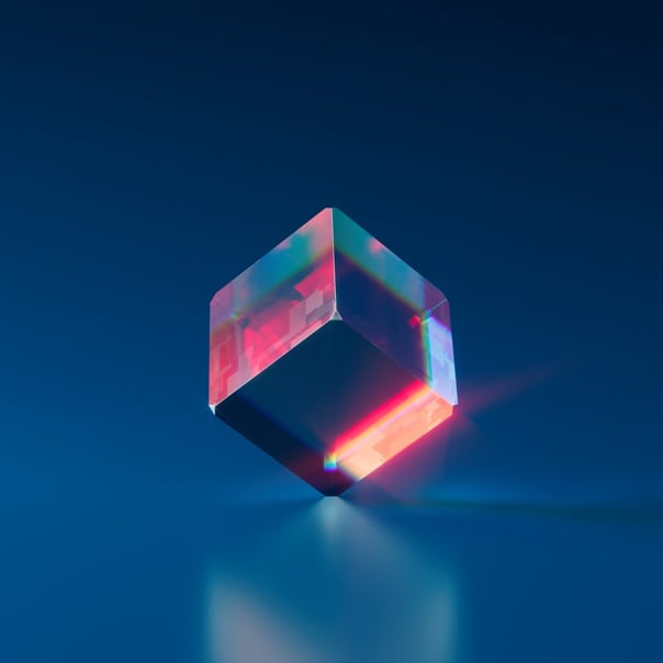 glass cube image